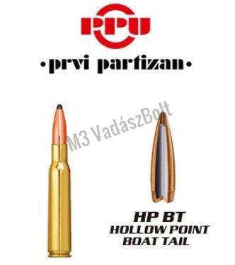 30-06 Prvi Partizan HPBT 10,9 g/168 gr, golyós lőszer