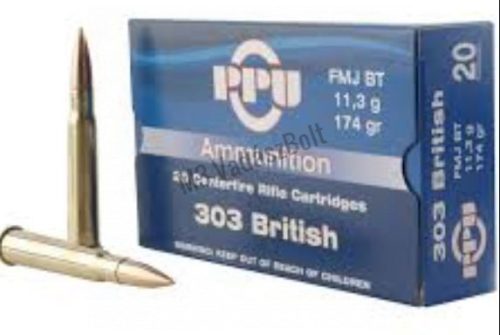 303 British Prvi Partizan  FMJ BT 11,3 g 174 gr, golyós lőszer