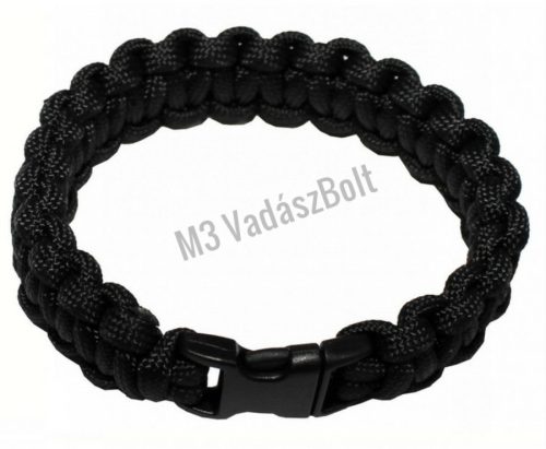 MFH Paracord karkötő 1,9cm, fekete