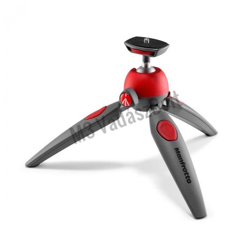 Manfrotto Pixi Evo 2 szekciós mini állvány gömbfejjel piros