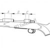 Rusan Picatinny sínszerelék - Steyr SBS, Classic, CLII, SM12