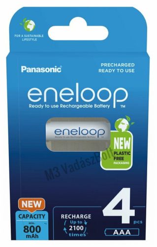 Panasonic Eneloop 4xAAA 800 mAh akku