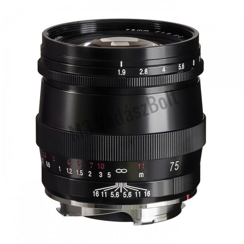 Voigtländer Ultron 75mm F1.9 S.C. VM fekete objektív