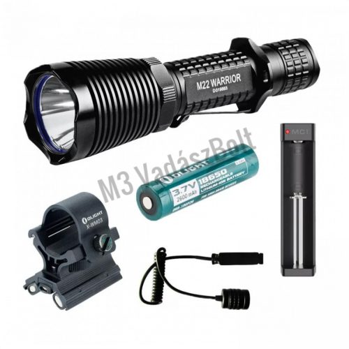 Olight M22 Warrior vadászlámpa/fegyverlámpa szett