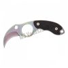 Herbertz karambit, ezüst-fekete, nyaktartóval