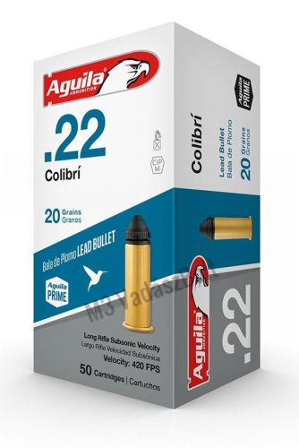 .22LR Aguila Colibri Subsonic 1.3g, 20gr