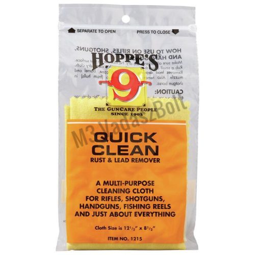 Hoppe's Quick Clean Rust & Lead Remover Cloth tisztító rongy