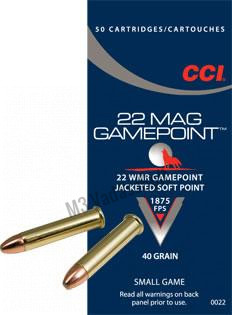 .22 WinMag CCI GamePoint 40gr JSP