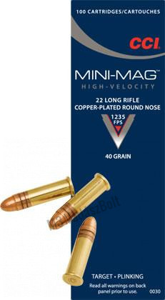 CCI MiniMag HV .22LR 40gr 100db/doboz