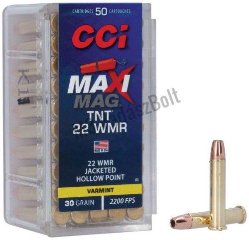 CCI TNT JHP Maxi Mag .22 WinMag 30gr