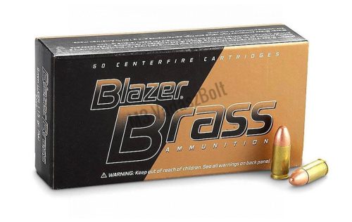 9x19 FMJ 124gr Blazer Brass CCI