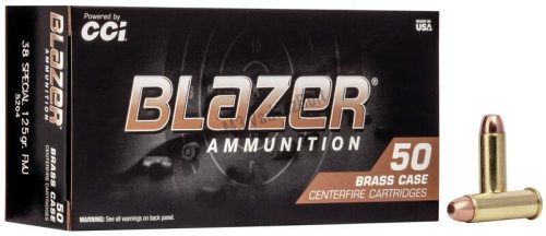 38Spec FMJ 125gr Blazer Brass CCI