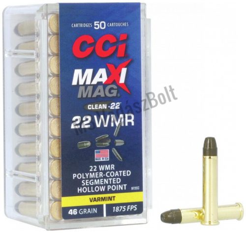 .22WinMag CCI MaxiMag Clean 46gr SHP