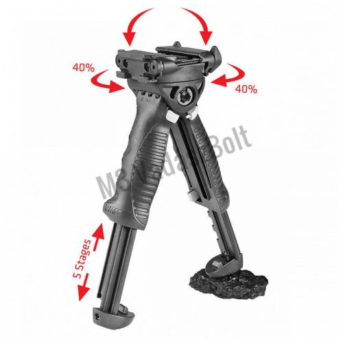 Rotating Tactical Foregrip Bipod G2 QR + forgó