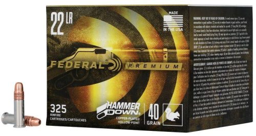 Federal HammerDown Copper Plated Lead HP .22LR Alsókulcsos fegyverhez 325db/doboz