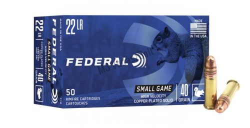 Federal Small Game CopperPlated Solid .22LR 40gr