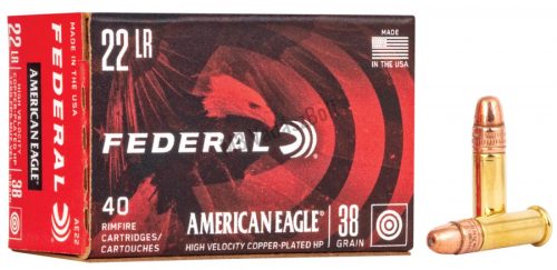 Federal American Eagle Copper Plated HVHP .22LR 38gr 40db/doboz