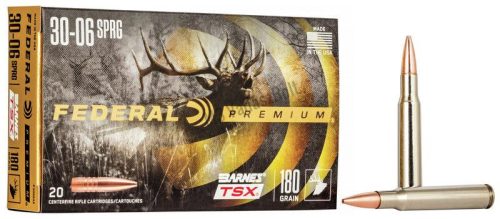 Federal Premium 30-06 Spring. Barnes TSX 180gr 11.7g