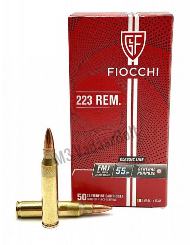 Fiocchi 223Rem FMJ 55gr