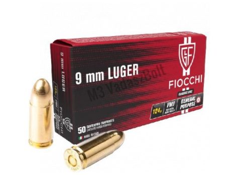 129Ft/db 1.000db 9x19 Fiocchi FMJ 124gr