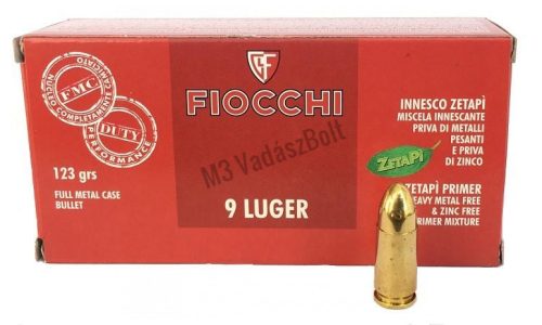 9x19 ZP Vern Ólom és nehézfém mentes FMC 123gr Fiocchi