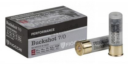 12/70/6.2 37g Fiocchi Buckshot 7/0 16mm vadász lőszer