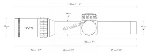 Hawke céltávcső Frontier 1-6x24 30 Circle Dot