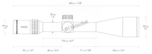 Hawke céltávcső Frontier 5-30×56 30SF LRDot