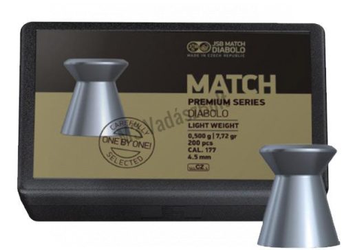 JSB Match Premium light 4,5mm légpuska lövedék