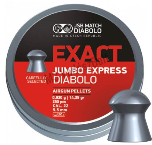 JSB Exact Jumbo Express 5,52mm légpuska lövedék, 250db