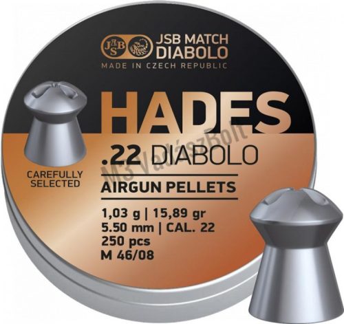 JSB Hades 5,50mm légpuska lövedék, 250db