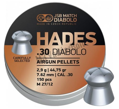 JSB Hades 7,62mm légpuska lövedék, 150db