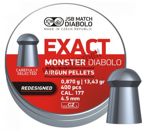 JSB Exact Monster Redesigned 4,52mm légpuska lövedék