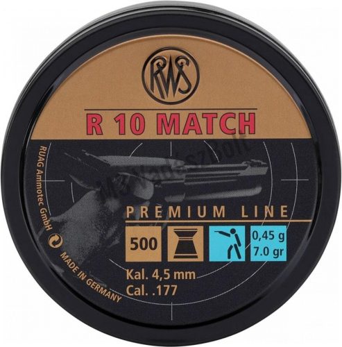 RWS Léglövedék, R10 Match 4,49mm 0,45g