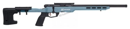 Savage B22AVNS-SR Precision Titanium Blue 18' .22LR, menetes csővég