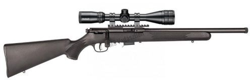 Savage 93R17 FV-SR XP 17HMR, Bushnell Banner 4-12x40 céltávcső, menetes csővég