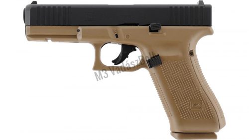 T4E Glock 17 Gen5 TAN .43 fém szán, blowback, co2