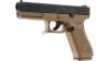 T4E Glock 17 Gen5 TAN .43 fém szán, blowback, co2