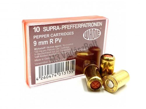 Wadie 9mm R PV-Supra Pepper 120mg gáztöltény