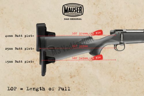 Mauser M18 gumiagytalp 15mm