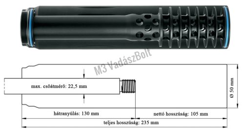 ERA® SILENCER SOB 2 HANGTOMPÍTÓ ERA®LOCK GYORSOLDÁSSAL, .375 (9,5mm)