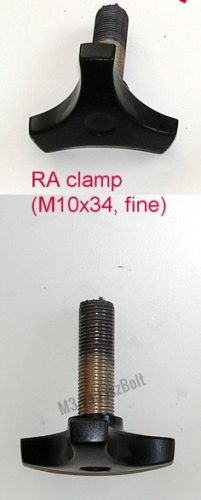 M10x34-as acél rögzítőcsavar nem szabványos menetemelkedéssel